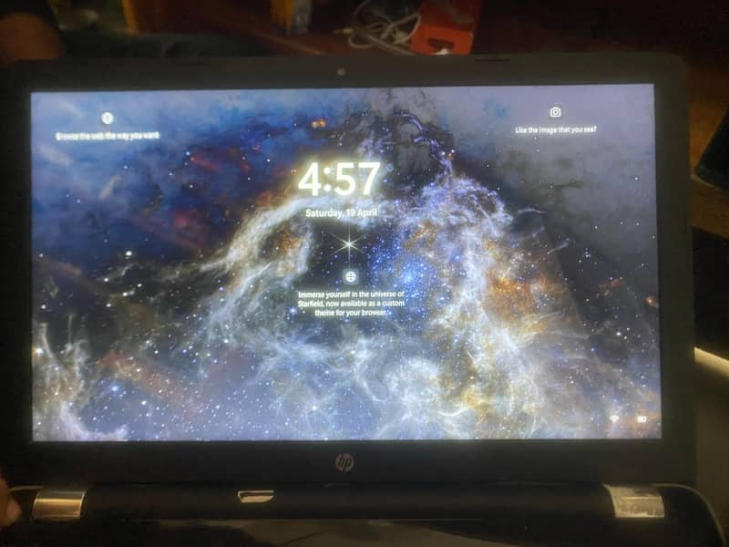 Hp laptop core i5,7th generation 4