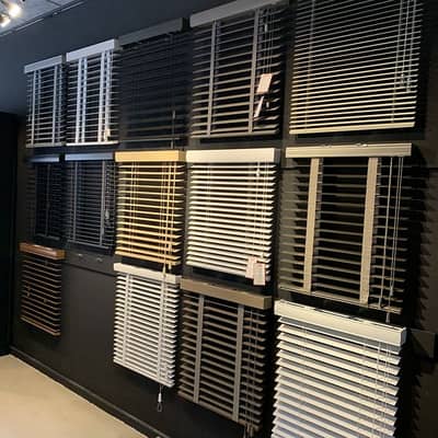Blinds - Office Blinds - Roller Zebra Blind - Window Wooden Blinds