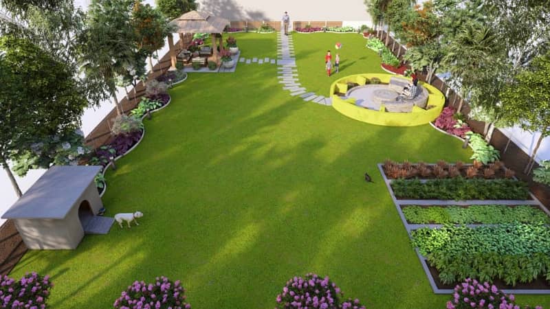 2 Kanal Spring Meadows Farm House Plot for Sale On Installments | 100% Developed | Lahore Bedian Road 5