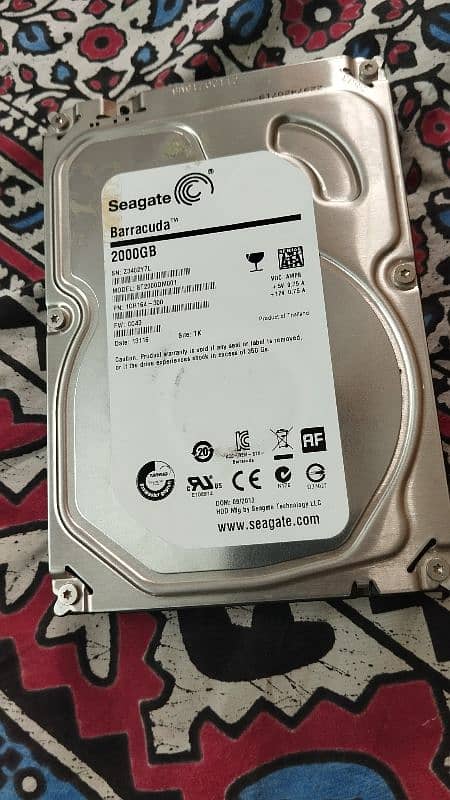 seagate barracuda 2000gb 0