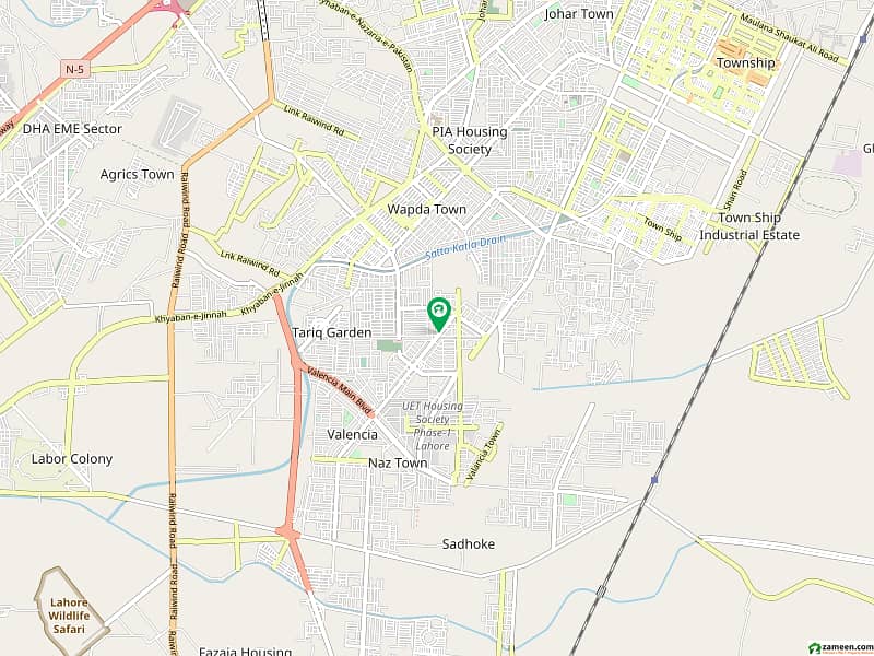 1 Kanal residential plot for sale in lahore Wapda town extension block A-2 0