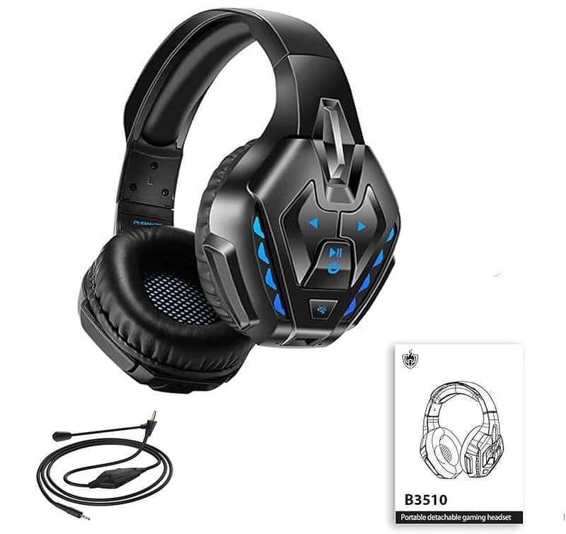 Kotion B3510 Bluetooth Gaming Headset With Removable Microphone 0