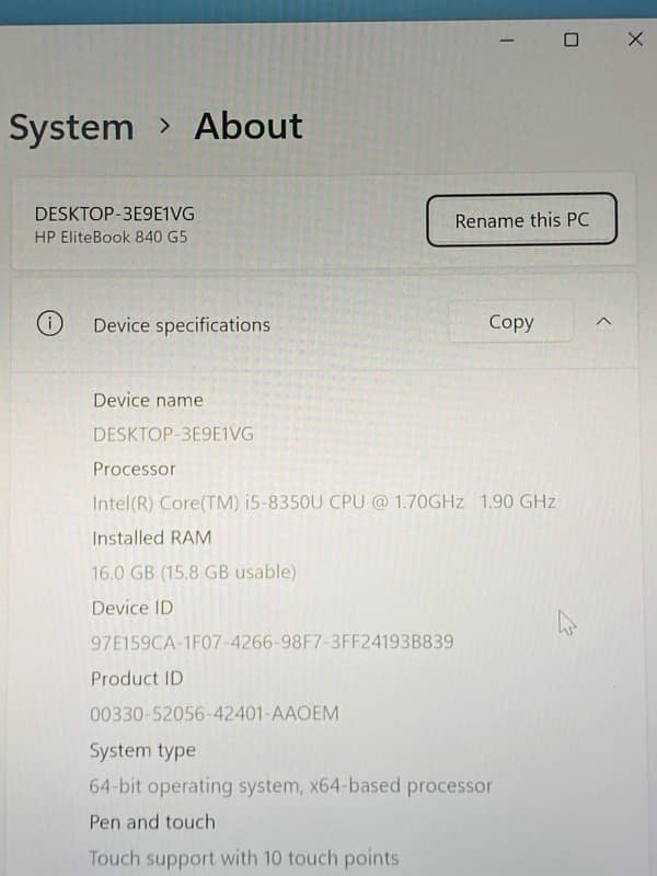 HP EliteBook G5 | 8th Gen Core i5 | 256GB SSD | Slim & Powerful Laptop 5