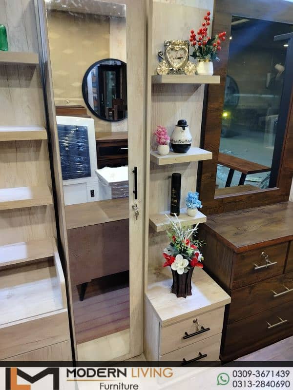 Dressing Table Full Mirror And Shelves Best Quality 1