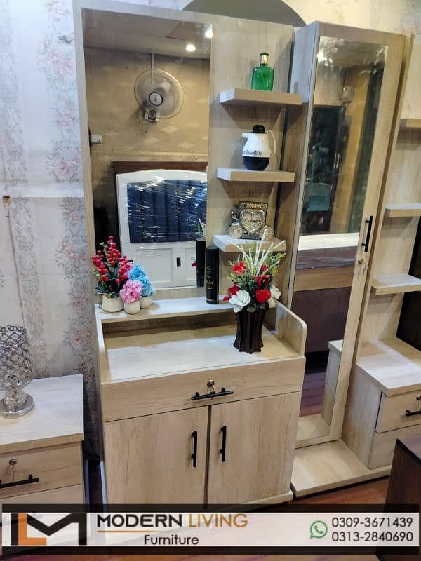 Dressing Table Full Mirror And Shelves Best Quality 8