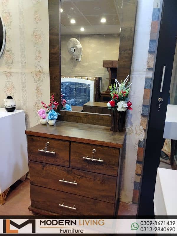 Dressing Table Full Mirror And Shelves Best Quality 12