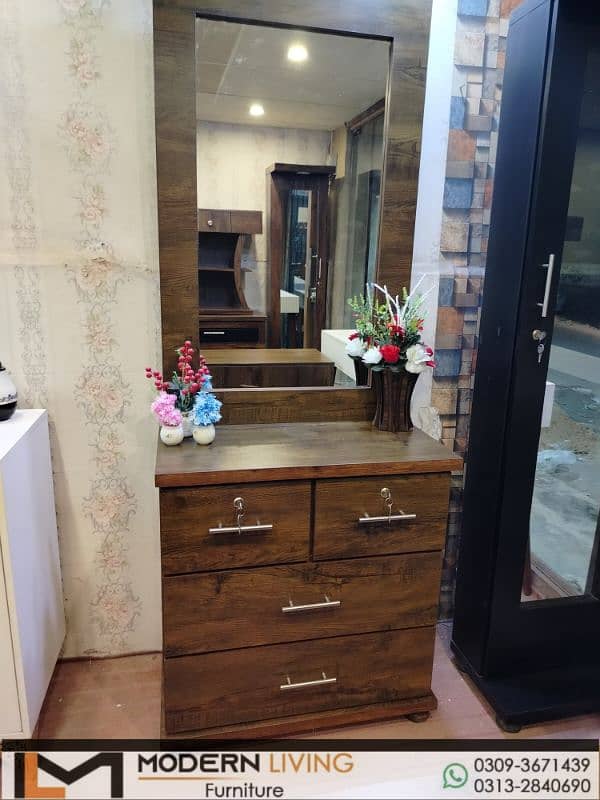 Dressing Table Full Mirror And Shelves Best Quality 13