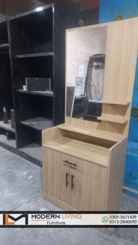 Dressing Table Full Mirror And Shelves Best Quality 14