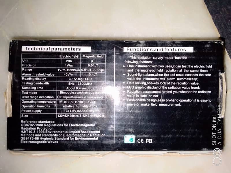 Original Electromagnetic Radiation Detector with Sound and Light 1