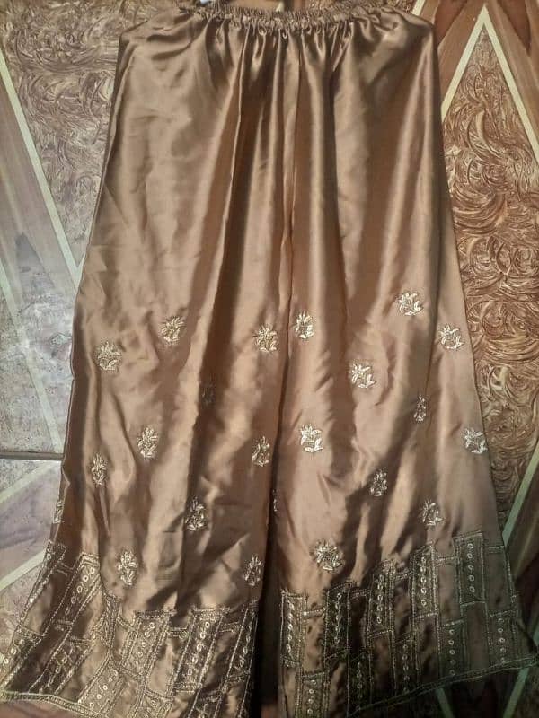 green color embroidered dress 1