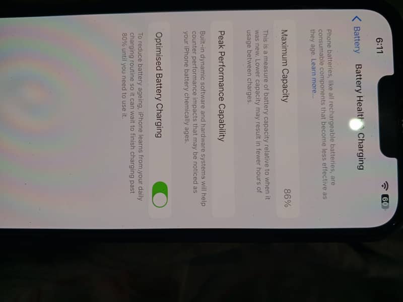 Apple iPhone 14 plus Battery health 86 condition 10/10 waterpack 4