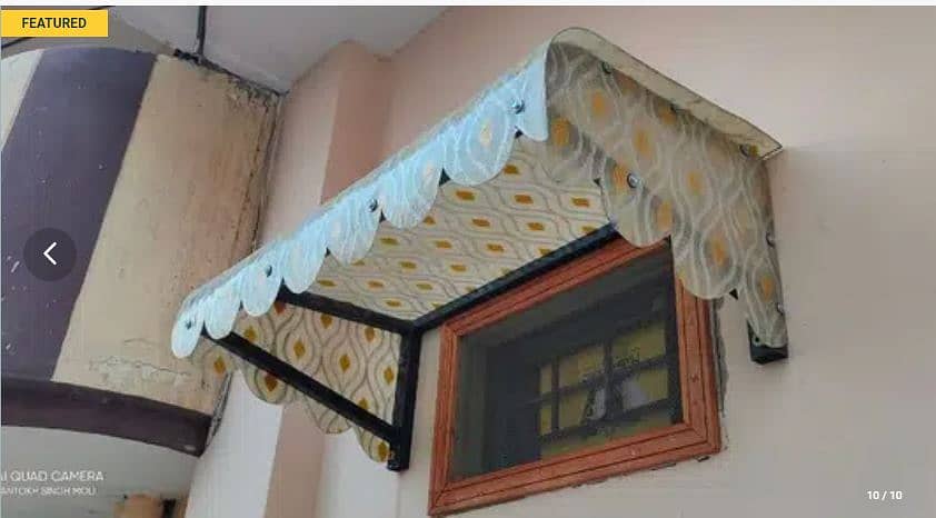 Tensile Shed car parking shed,Fiber Glass works/ window shades / sheet 8