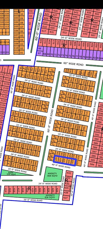 40ft Road Facing Plot 80 Sq-Yd Executive Block North Town Residency Phase 1 0