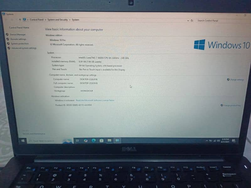 Dell Latitude 7480 i7 6th generation 3