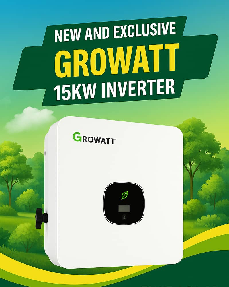 Growatt 15kw OnGrid 3 Phase New Pack MOD 15KTL3-X ip66 AFCI function 0