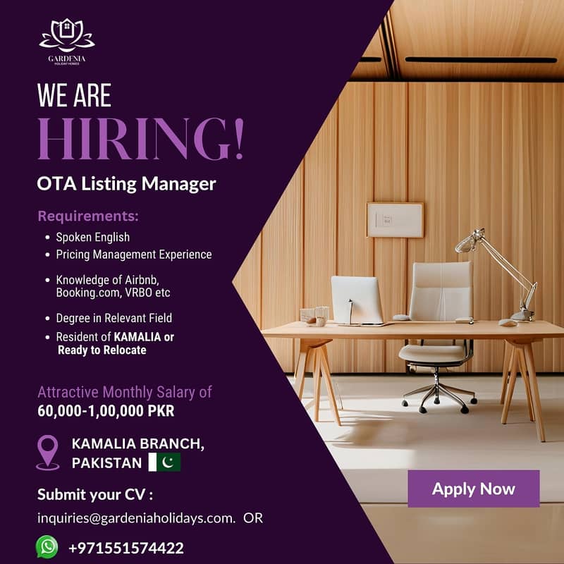 OTA Listing Manager (Location: Kamalia City) 0