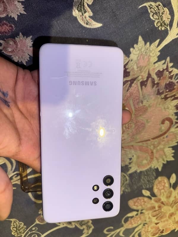 samsung a32 pta apptoved 128 gb purple colour with box 0