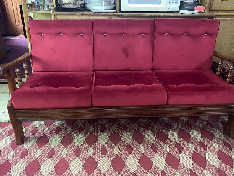 7 SEATER SOFA SET  pure shasham wood 5