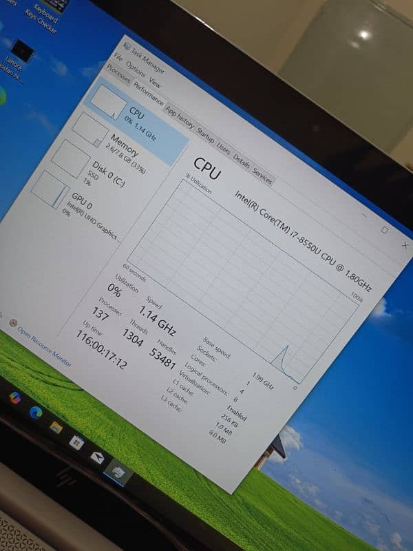 Hp Elitebook 840 g5 core i7 8th gen quadcore 8mb cache 14 1080 ips 14