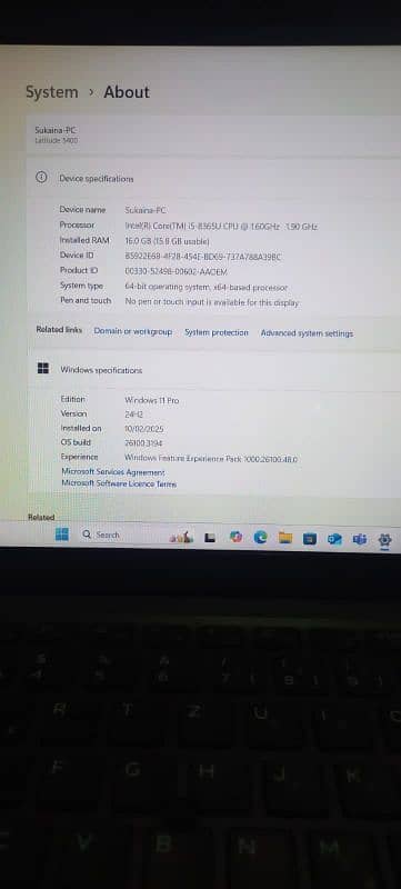 Dell latitude 5500 i5 8th 2