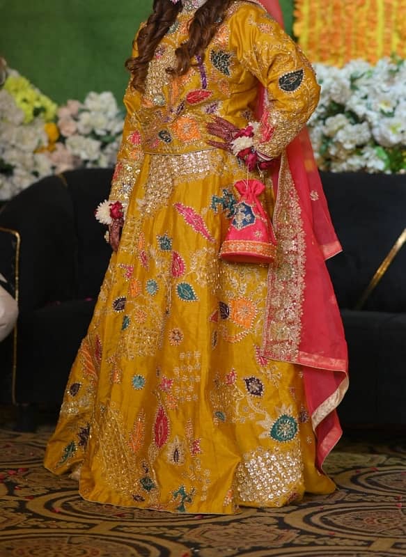 Mehndi Bridal Dress with pouch 0