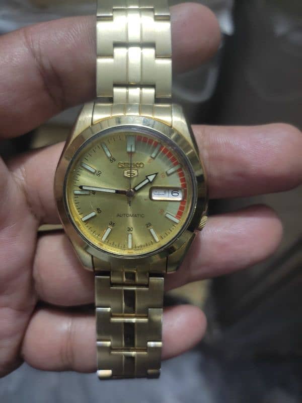 latest model original Seiko 5 21 jewels automatic like new Japan made 10