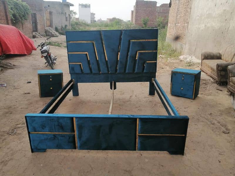 wood bed king size 4