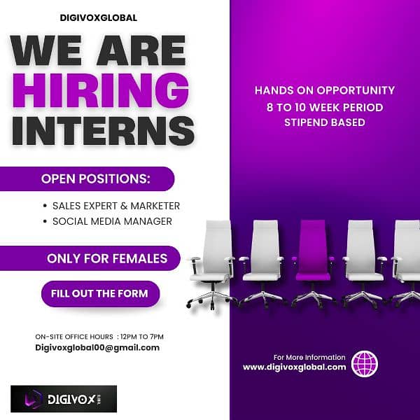paid internship program for females only 0
