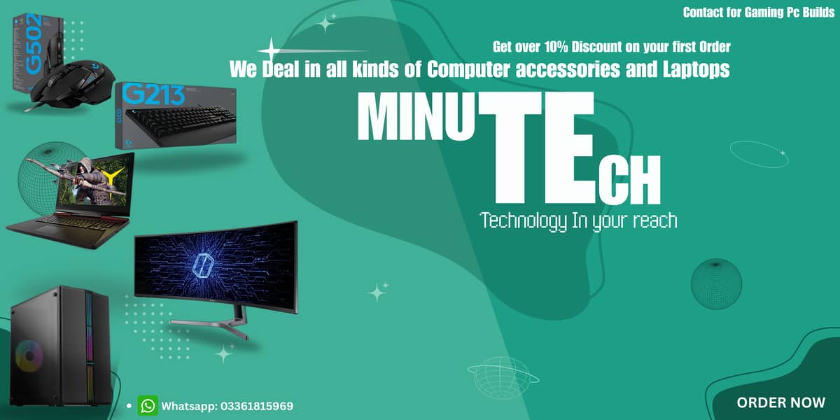 MINUTE TECH, GAMING PC'S AND LAPTOP'S AVAILABLE 0