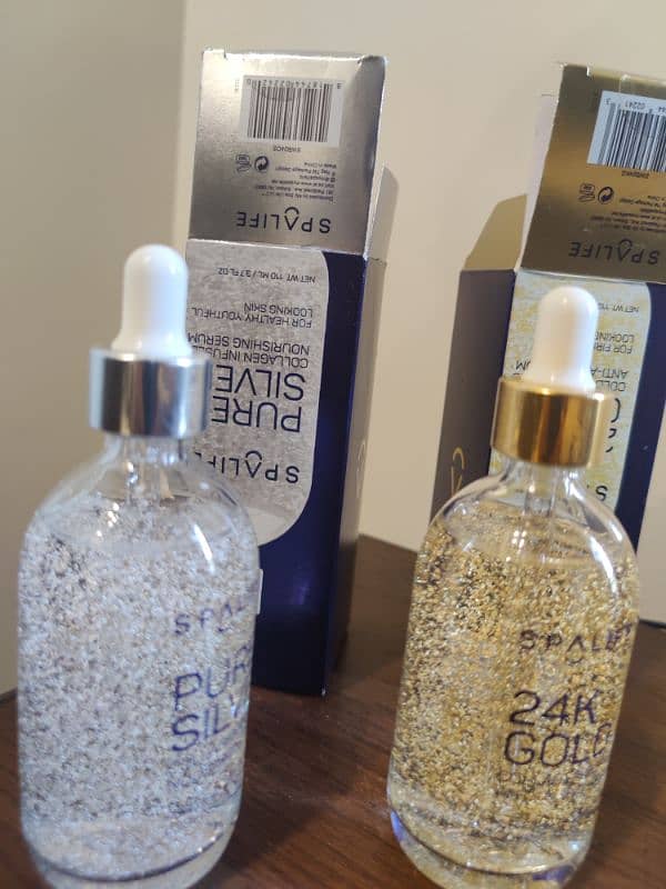 SpaLife Nourishing Anti-Aging Gold/Silver & Collagen Serum, 3.7 oz. 1