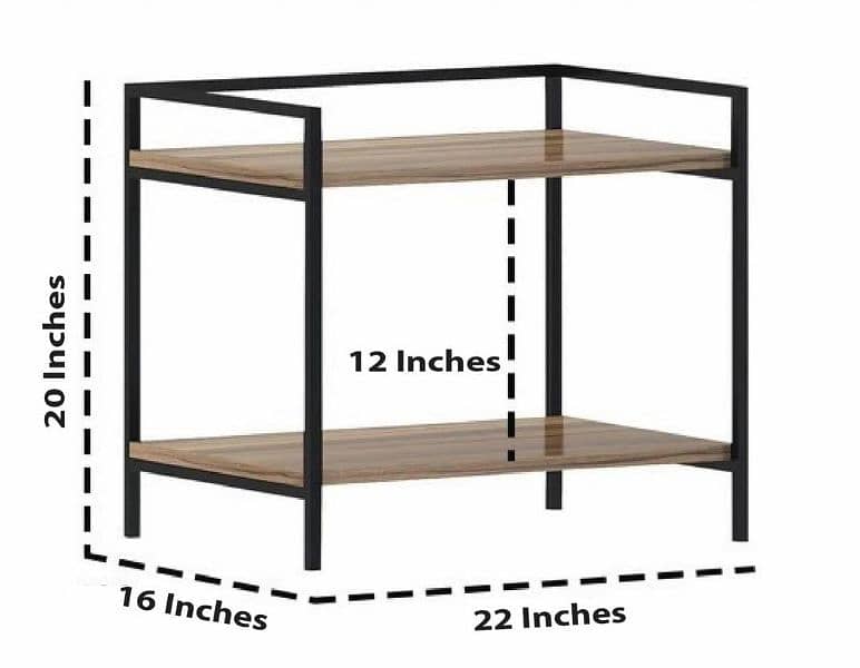 Premium oven rack,TWO TIER WOOD AND IRON RACK IMPORTED 2