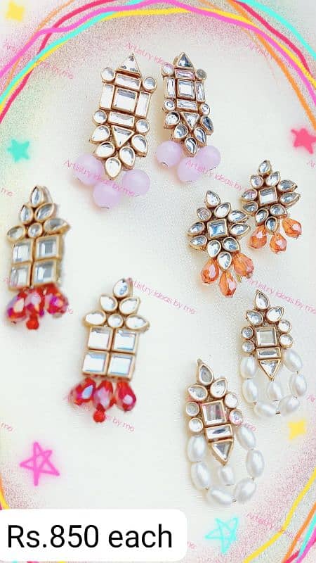 Potli bags,Earrings,necklce,breslets,rings and hair accessories . . . 8