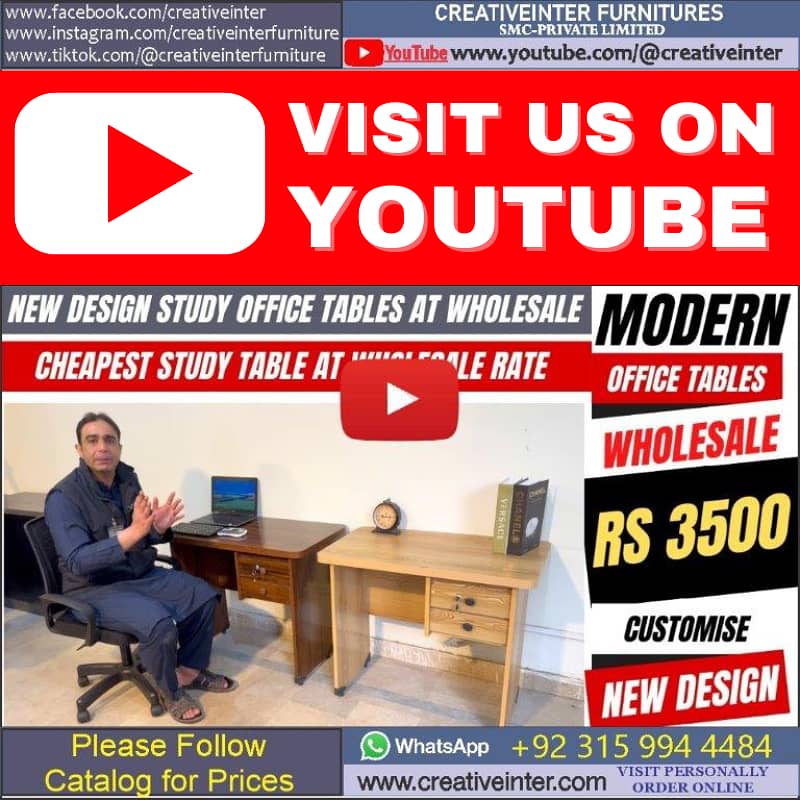 Executive Desk CEO office table work study computer desk sofa chair 1