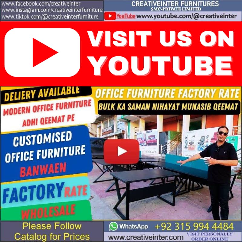 Executive Desk CEO office table work study computer desk sofa chair 4