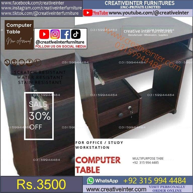 Executive Desk CEO office table work study computer desk sofa chair 16