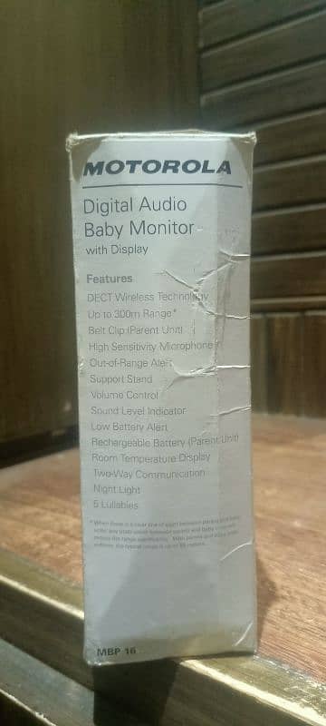 Motorola digital audio baby monitor 6