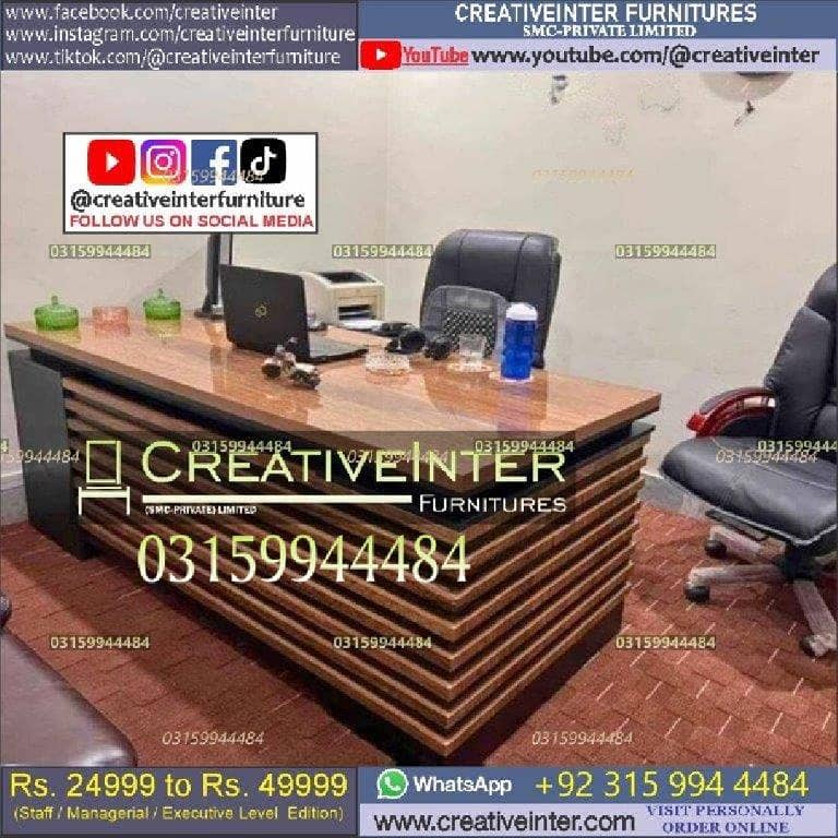 Office Table Study Table Working Desk Computer Gaming Table 7