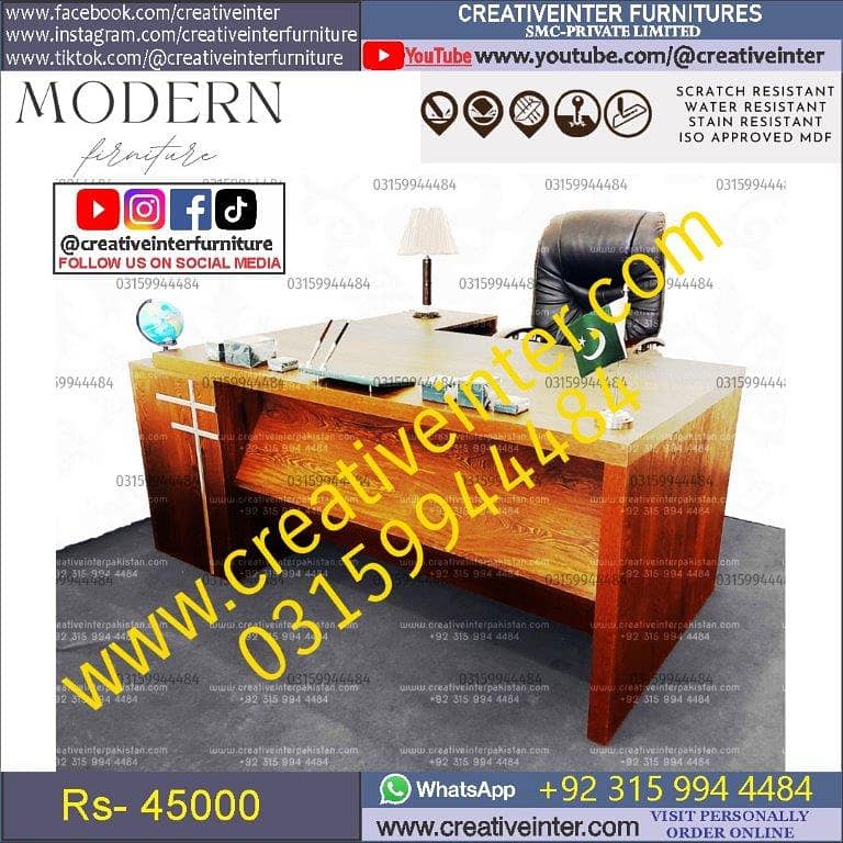 Office Table Study Table Working Desk Computer Gaming Table 8