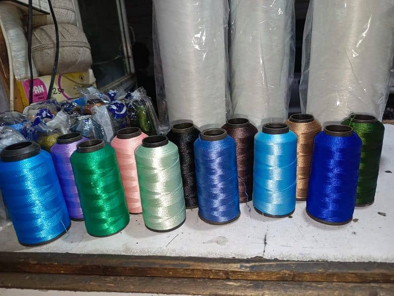 Silkie ( Embroidery/viscose) & Polyester & overclock Threads available 1
