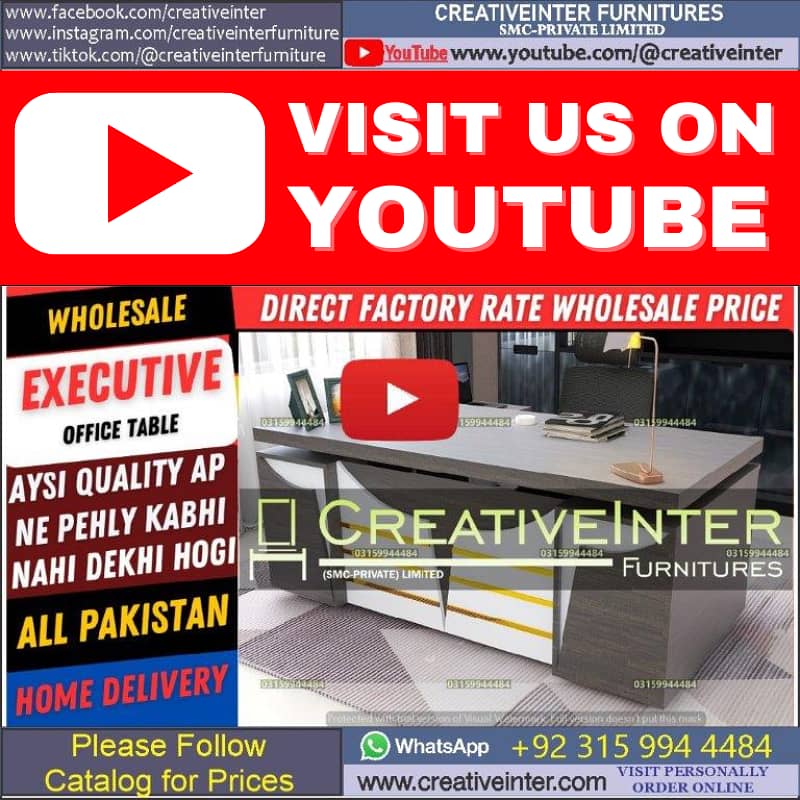 Office table Executive Chair Conference Reception Manager Table Desk 2