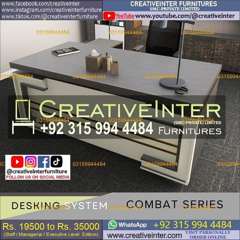 Office table Executive Chair Conference Reception Manager Table Desk 6