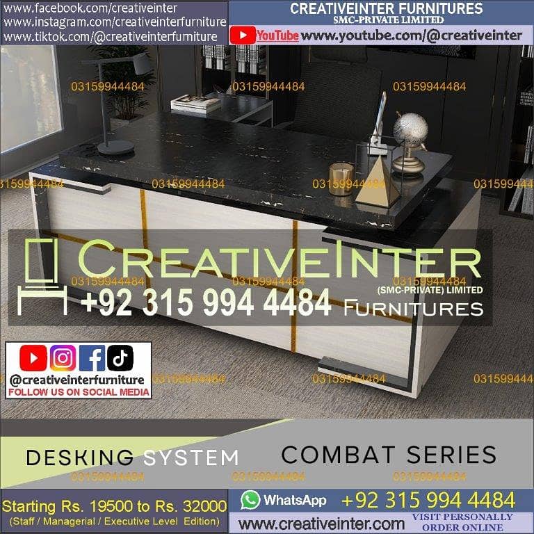 Office table Executive Chair Conference Reception Manager Table Desk 8