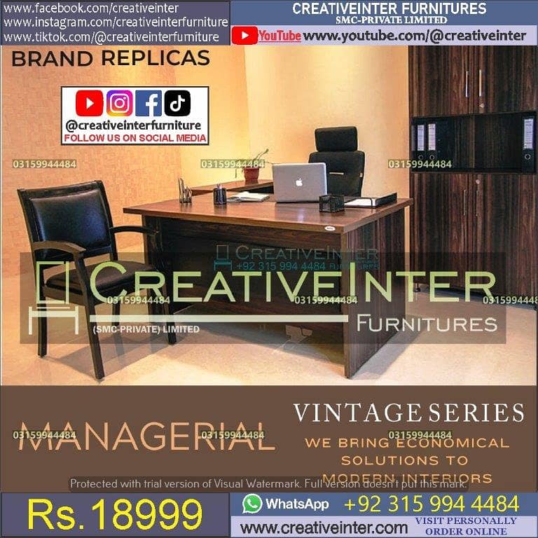 Office table Executive Chair Conference Reception Manager Table Desk 9