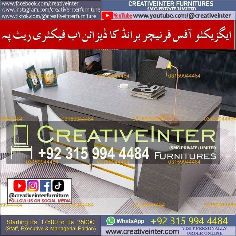 Office table Executive Chair Conference Reception Manager Table Desk 18
