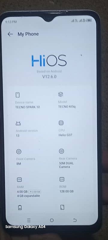 Tecno spark 10 box pack 8