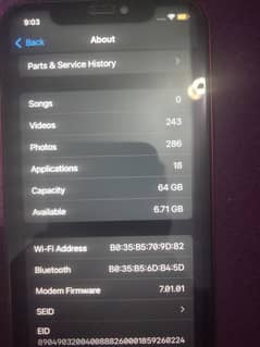 iPhone XR 64GB condition is Good red colour and waterproof