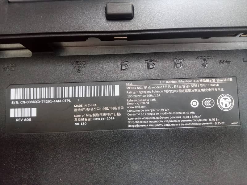 Dell 24 inch boderless lcd 1920x1200 ultrasharp series 8