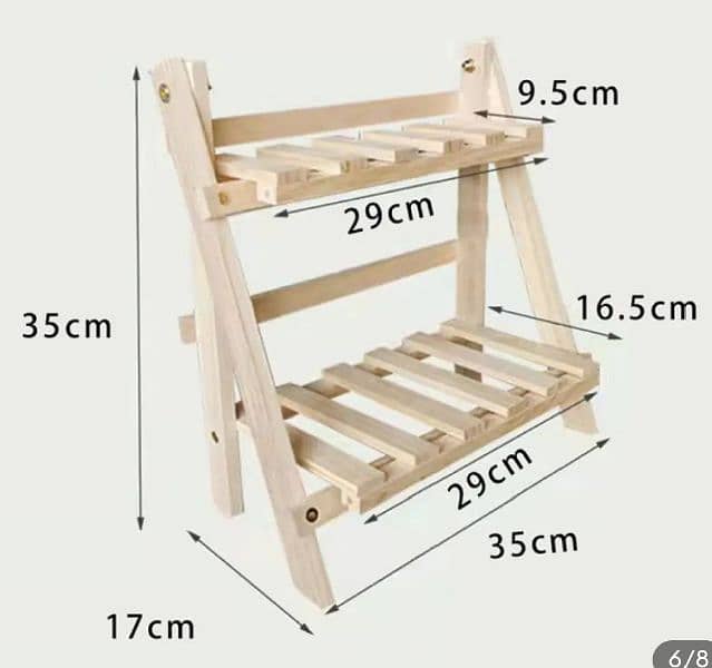 *ELEGANT WOODEN DOUBLE LAYER ORGANIZER_UNBEATABLE PRICE! * 1
