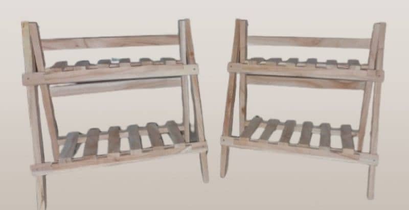 *ELEGANT WOODEN DOUBLE LAYER ORGANIZER_UNBEATABLE PRICE! * 2