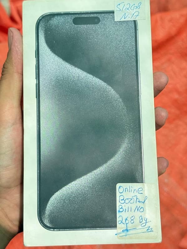iPhone 15 pro max jv 512gb black colour full box 6